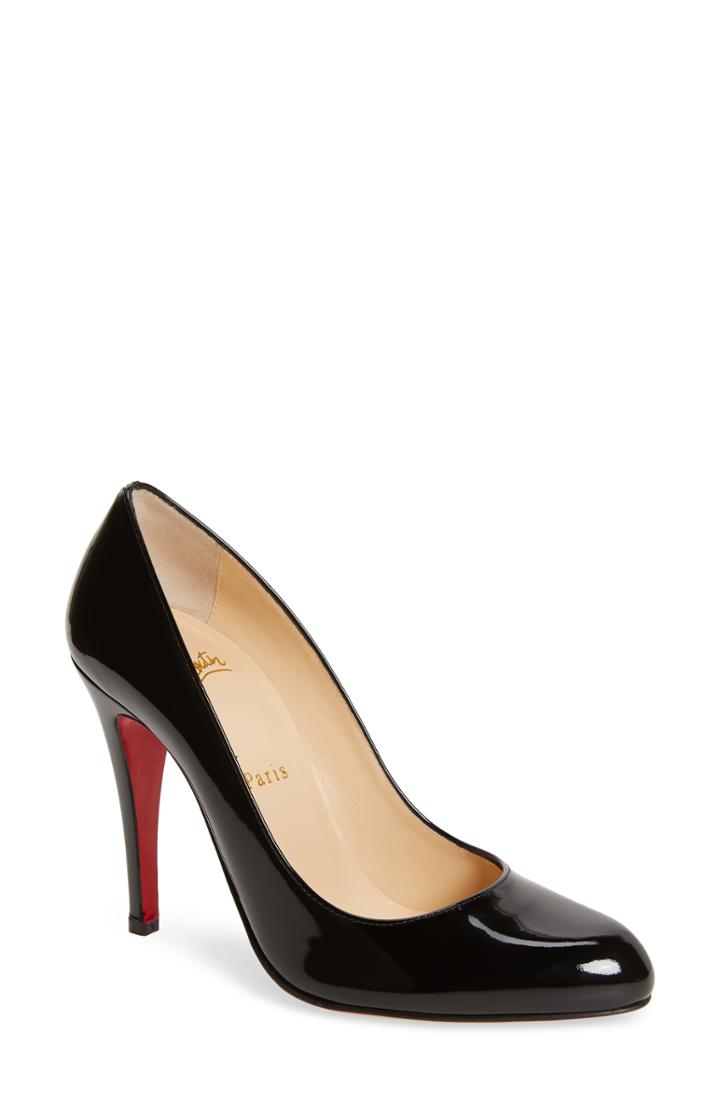 Women's Christian Louboutin Decollete 868 Pump .5us / 37.5eu - Black