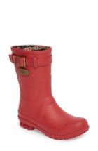 Women's Pendleton Embossed Short Rain Boot M - Red