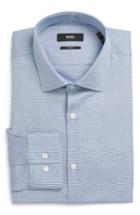 Men's Boss Ismo Slim Fit Geometric Dress Shirt .5 - Blue