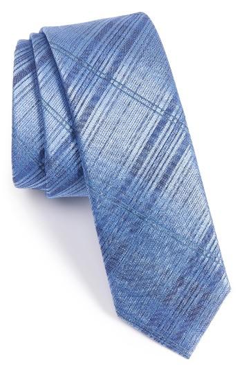 Men's Calibrate Silves Stone Plaid Skinny Tie