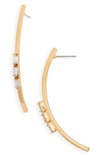 Women's Panacea Curved Crystal Earrings