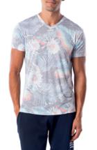 Men's Sol Angeles Aqua Floral T-shirt