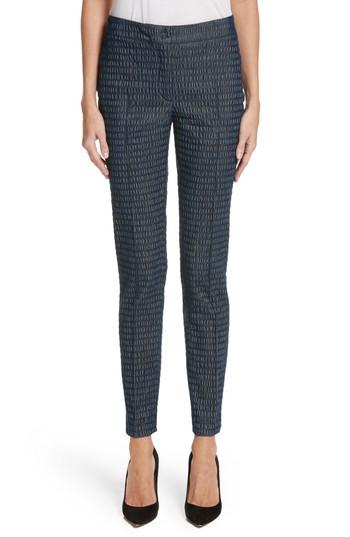 Women's Akris Punto Mara Cloquer Jersey Pants - Blue
