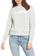 Women's Rebecca Minkoff Feminin Sweatshirt, Size - Grey