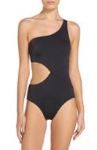 Women's Solid & Striped Claudia One-piece Swimsuit - Black