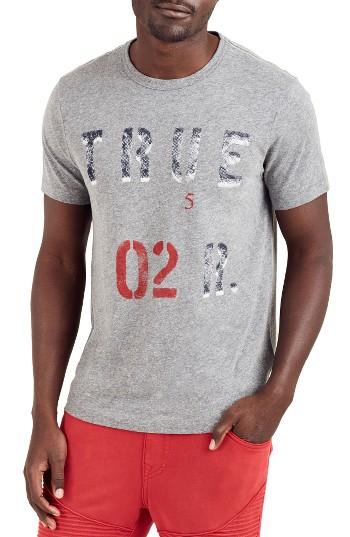 Men's True Religion Brand Jeans Graphic T-shirt, Size - Grey