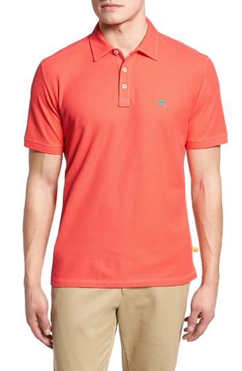 Men's Tommy Bahama Tropicool Spectator Pique Polo, Size - Coral