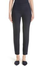 Women's St. John Collection Alexa Scuba Bi-stretch Slim Crop Pants - Blue