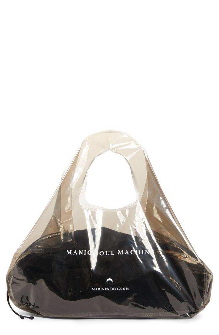 Marine Serre Transparent Shopping Bag - Grey