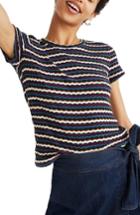 Women's Madewell Ribbed Baby Tee, Size - White