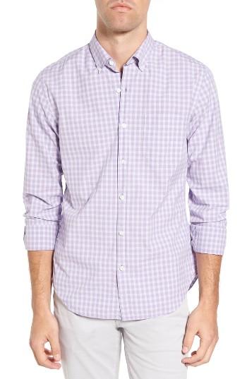 Men's Bonobos Slim Fit Gingham Sport Shirt - Purple