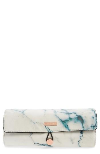 Skinny Dip Marble Print Brush Roll