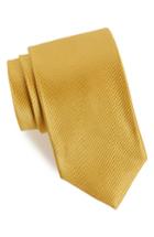 Men's Nordstrom Men's Shop Vendome Dot Silk Tie, Size X-long - Yellow