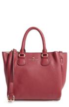 Celine Dion Small Adagio Leather Satchel - Red
