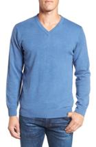 Men's Rodd & Gunn 'inchbonnie' Wool & Cashmere V-neck Sweater, Size - Blue