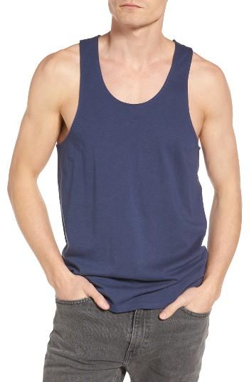 Men's The Rail Slubbed Racer Back Tank - Blue