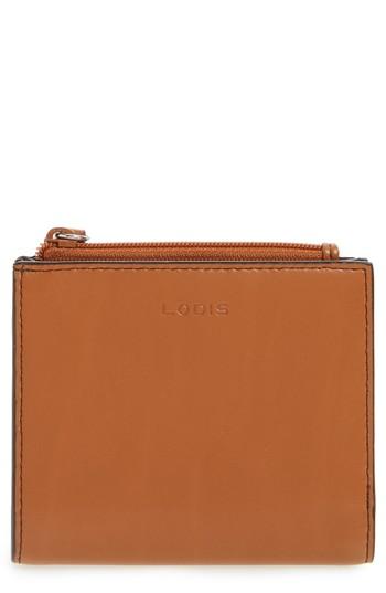 Women's Lodis Los Angeles Audrey Under Lock & Key Aldis Leather Wallet - Brown