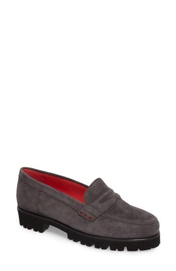 Women's Pas De Rouge Classic Penny Loafer .5us / 35.5eu - Grey