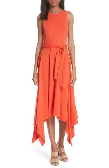 Women's Joie Damonda Shark Bite Hem Pima Cotton Dress - Orange
