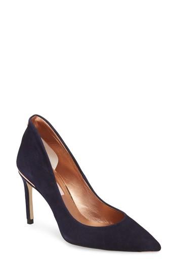 Women's Ted Baker London Savio Pointy Toe Pump .5 M - Blue