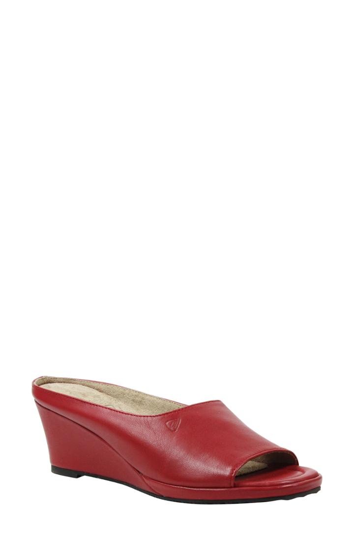 Women's J. Renee Abrielle Wedge Mule .5 B - Red