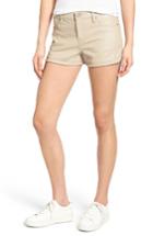 Women's Blanknyc Lace Up Faux Leather Shorts - Brown