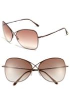 Women's Tom Ford 'colette' 63mm Oversized Sunglasses -