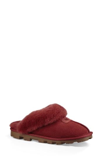 Women's Ugg Genuine Shearling Slipper M - Red