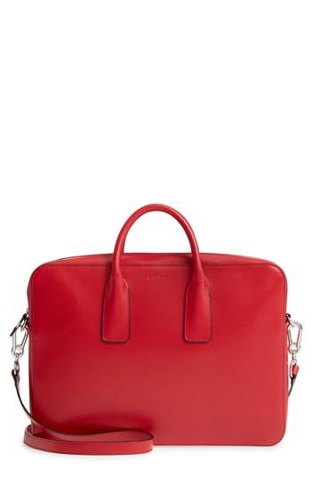 Lodis Audrey Under Lock & Key - Cadee Rfid Convertible Laptop Crossbody Bag - Red