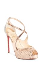 Women's J. Renee Leonelle Slingback Crystal Embellished Sandal .5 B - Beige