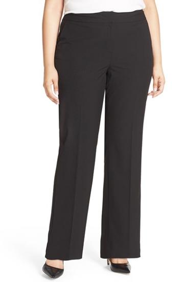 Women's Sejour 'ela' Stretch Curvy Fit Wide Leg Suit Pants