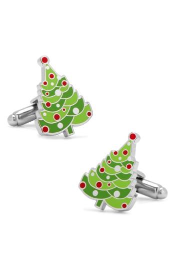 Men's Cufflinks Inc. Christmas Tree Cuff Links
