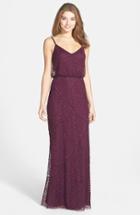 Women's Adrianna Papell Embellished Blouson Gown - Purple