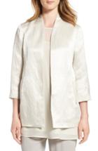 Women's Eileen Fisher Long Organic Cotton & Silk Jacket