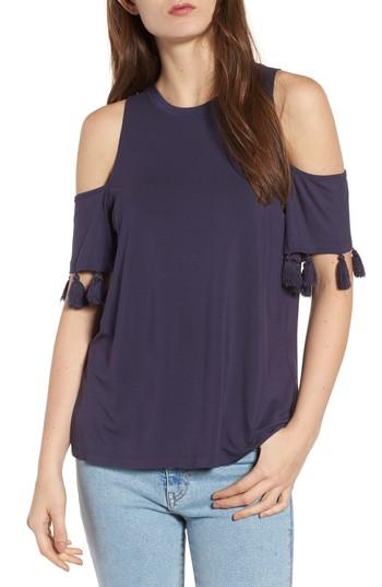 Women's Rebecca Minkoff Theora Cold Shoulder Tee, Size - Blue