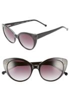 Women's Colors In Optics Seema 52mm Gradient Lens Cat Eye Sunglasses - Black