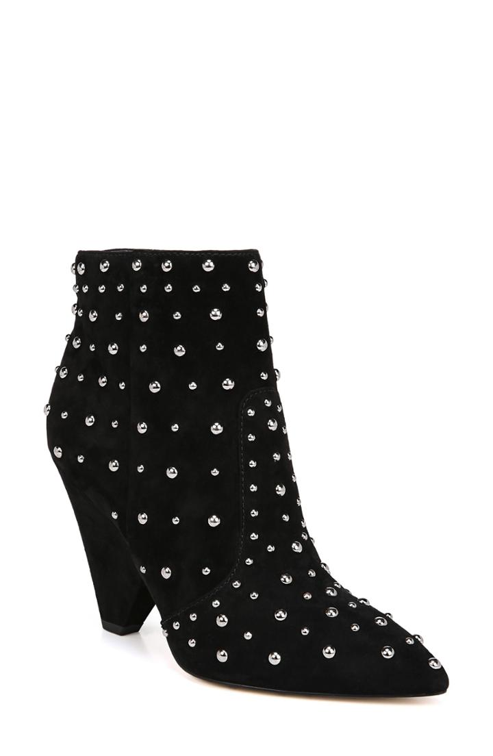 Women's Sam Edelman Roya Studded Boot .5 M - Black