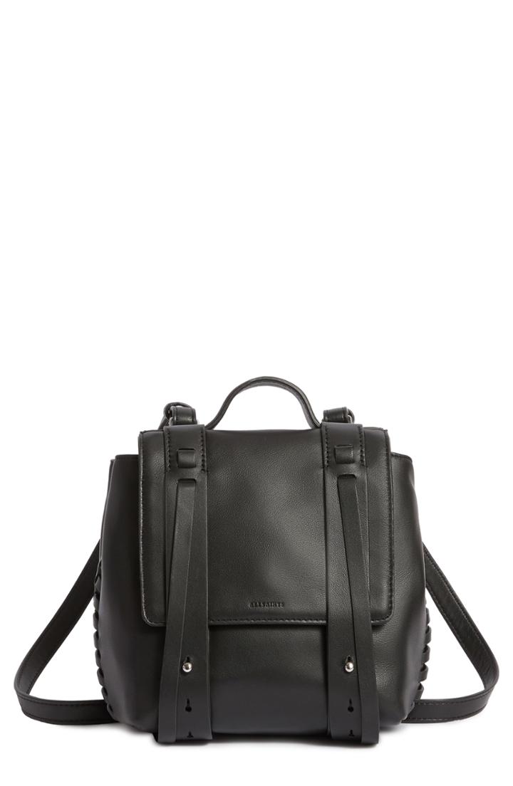 Allsaints Fin Mini Leather Convertible Backpack -
