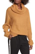 Women's Leith Oversize Turtleneck Sweater, Size - Brown