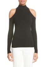 Women's Michael Kors Cold Shoulder Stretch Knit Top - Black
