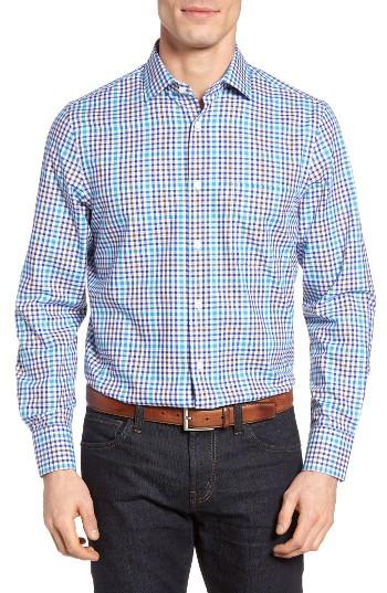 Men's John W. Nordstrom Fit Non-iron Gingham Sport Shirt