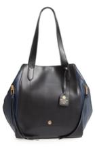 Lodis Downtown Charlize Rfid Leather Tote - Blue