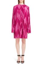 Women's Givenchy Zigzag Pleated Jersey Dress Us / 38 Fr - Pink