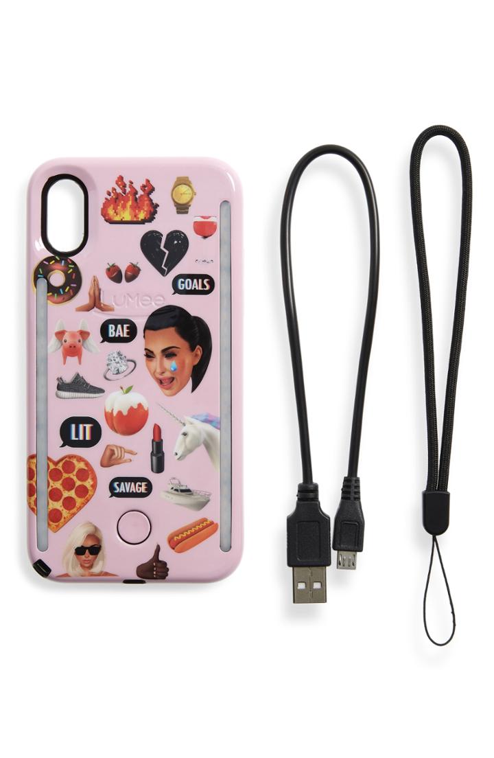 Lumee Kimoji Collage Lighted Iphone X/xs Case - Black