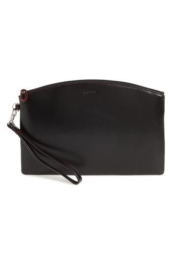 Women's Lodis Miley Leather Wristlet - Black