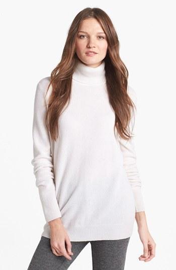 Equipment 'oscar' Cashmere Turtleneck Ivory