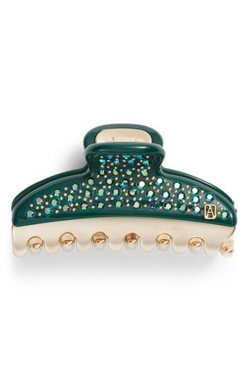 Alexandre De Paris Vendome Hair Clip, Size - Green