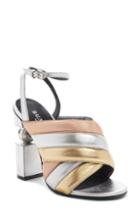 Women's Balmain Jana Globe Heel Sandal Us / 40eu - Metallic