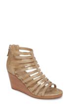 Women's Johnston & Murphy Geneva Strappy Wedge Sandal M - Metallic