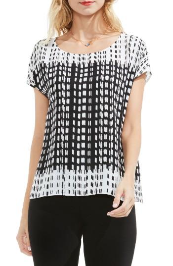 Women's Vince Camuto Sahara Reverse Print Drop Shoulder Top